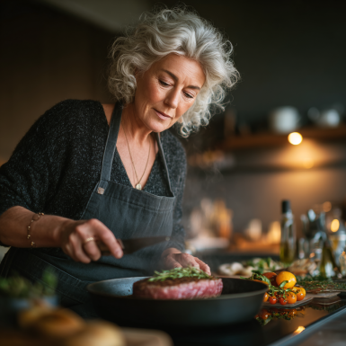 Щаслива літня пара насолоджується здоровим способом життя